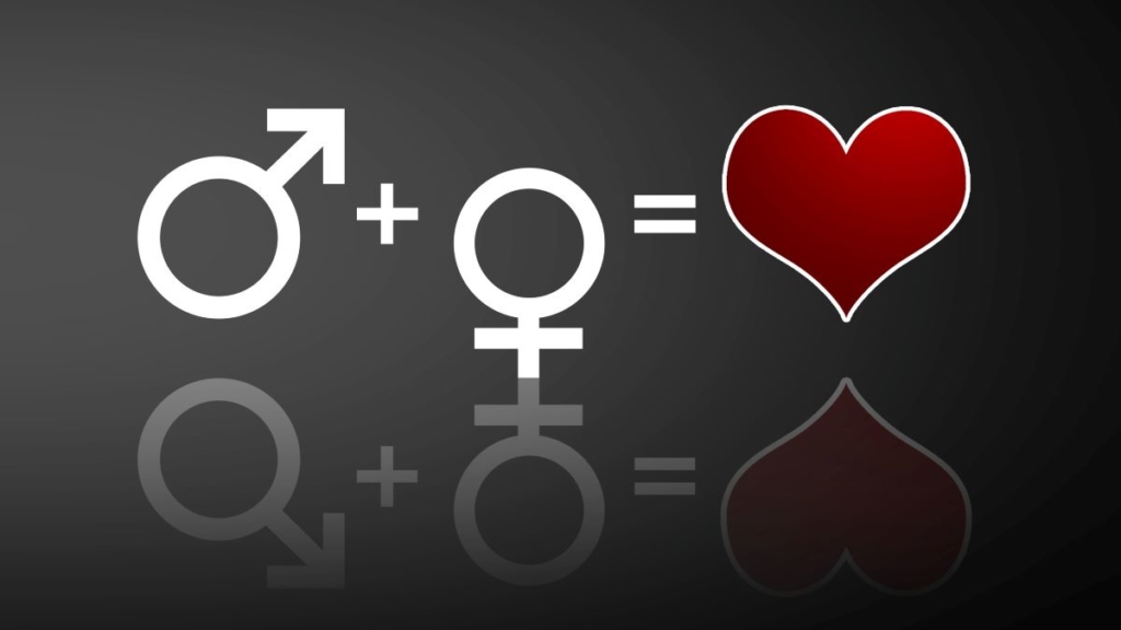 Symbolik für Mann + Frau = Liebe
